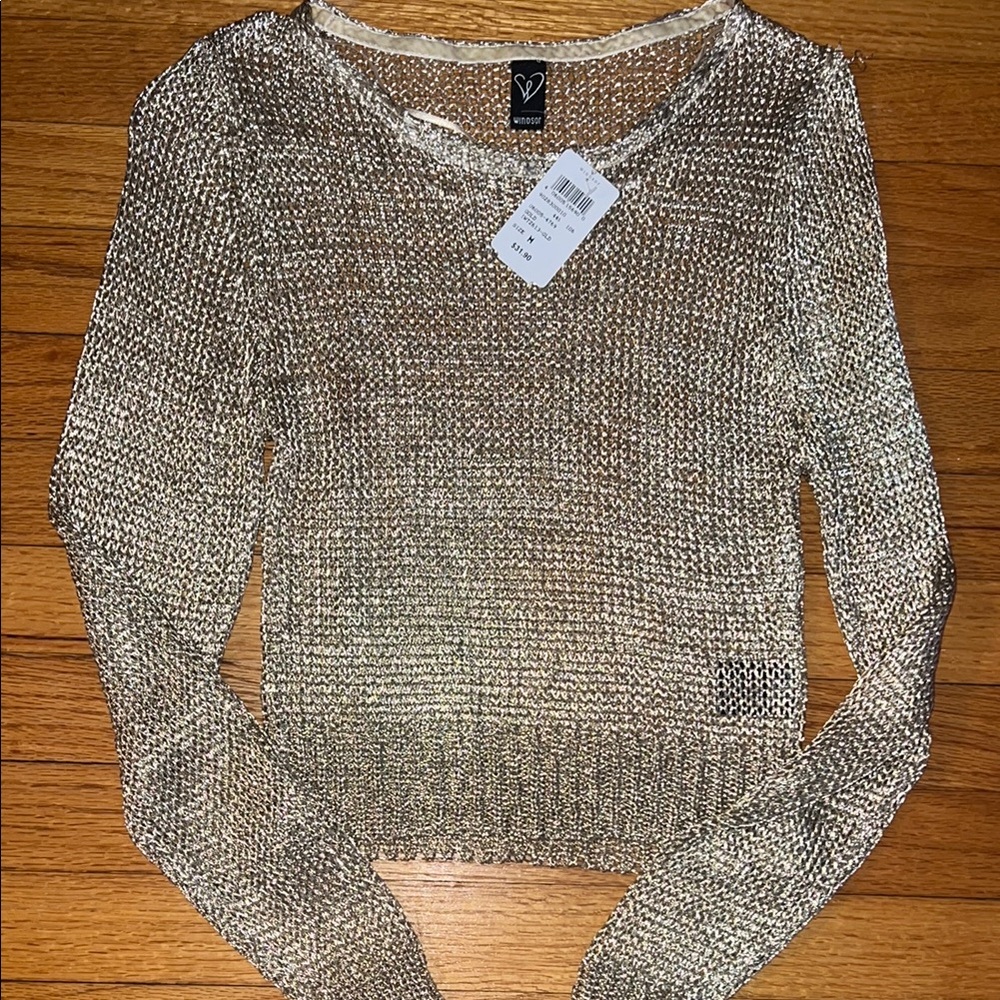 Elegant Gold Sweater